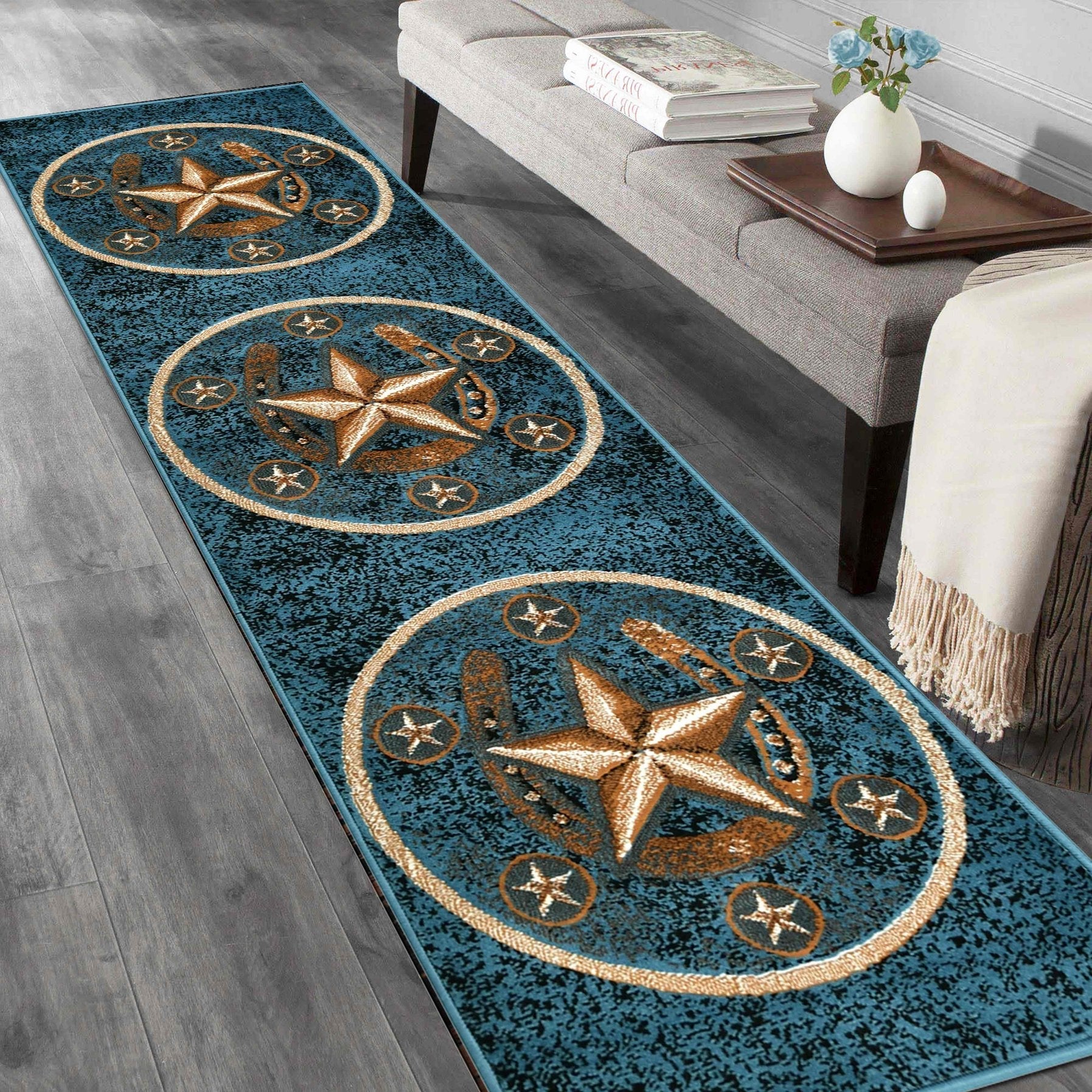Texas Star Cowboy Area Rug For Livingroom #64