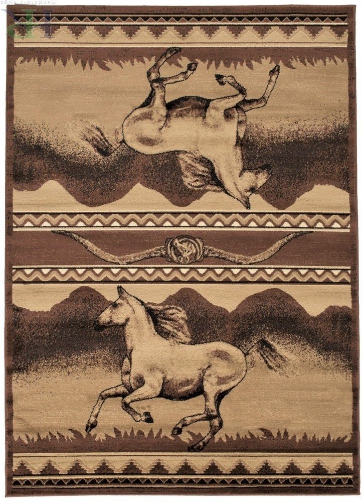 HR Chocolate/Beige-Horse/Mountain