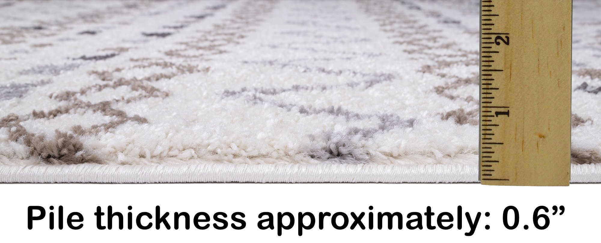 Trellis Moroccan Shaggy Rugs #12