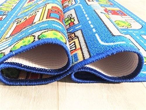 Kids Car Road Rugs Town Map
