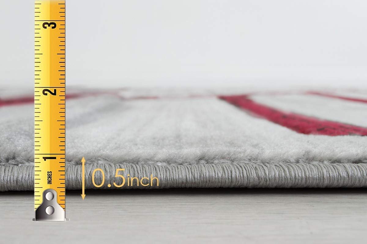 Monochromatic Rug/Linier Design Hand Carved 11