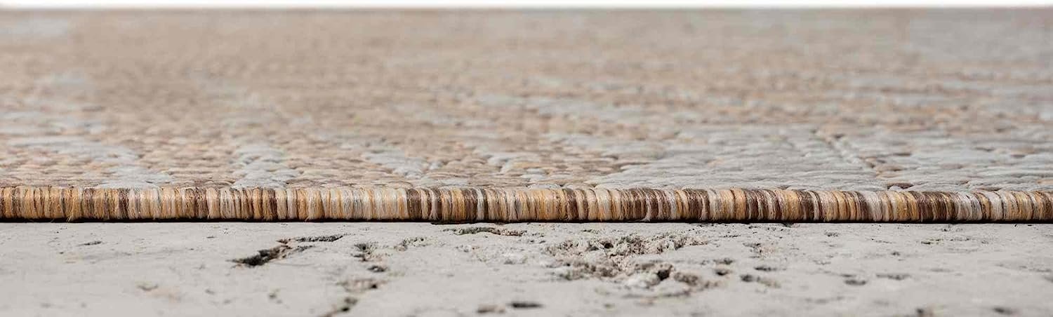 Leaf Pattern Outdoor Rug – Waterproof and Fade-Resistant – 5x7 & 8x10 Sizes