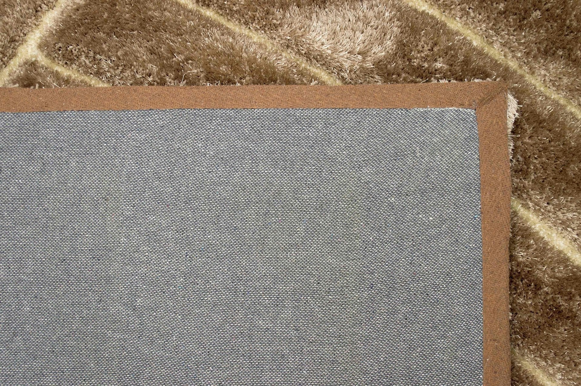 3-D Hand Carved Shaggy Rug - Soft Modern Colors