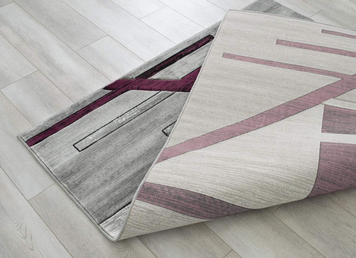Monochromatic Rug/Linier Design Hand Carved 11