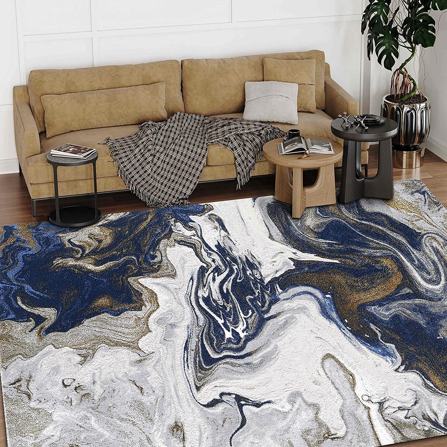 Abstract Rugs Boho abrash Rugs Marble Theme #56