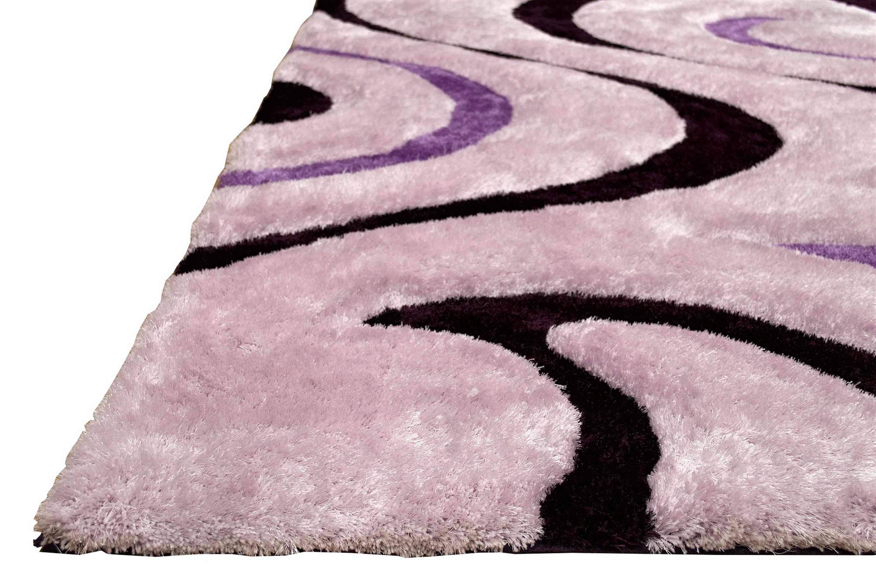 3-D Hand Carved Shaggy Rug #06