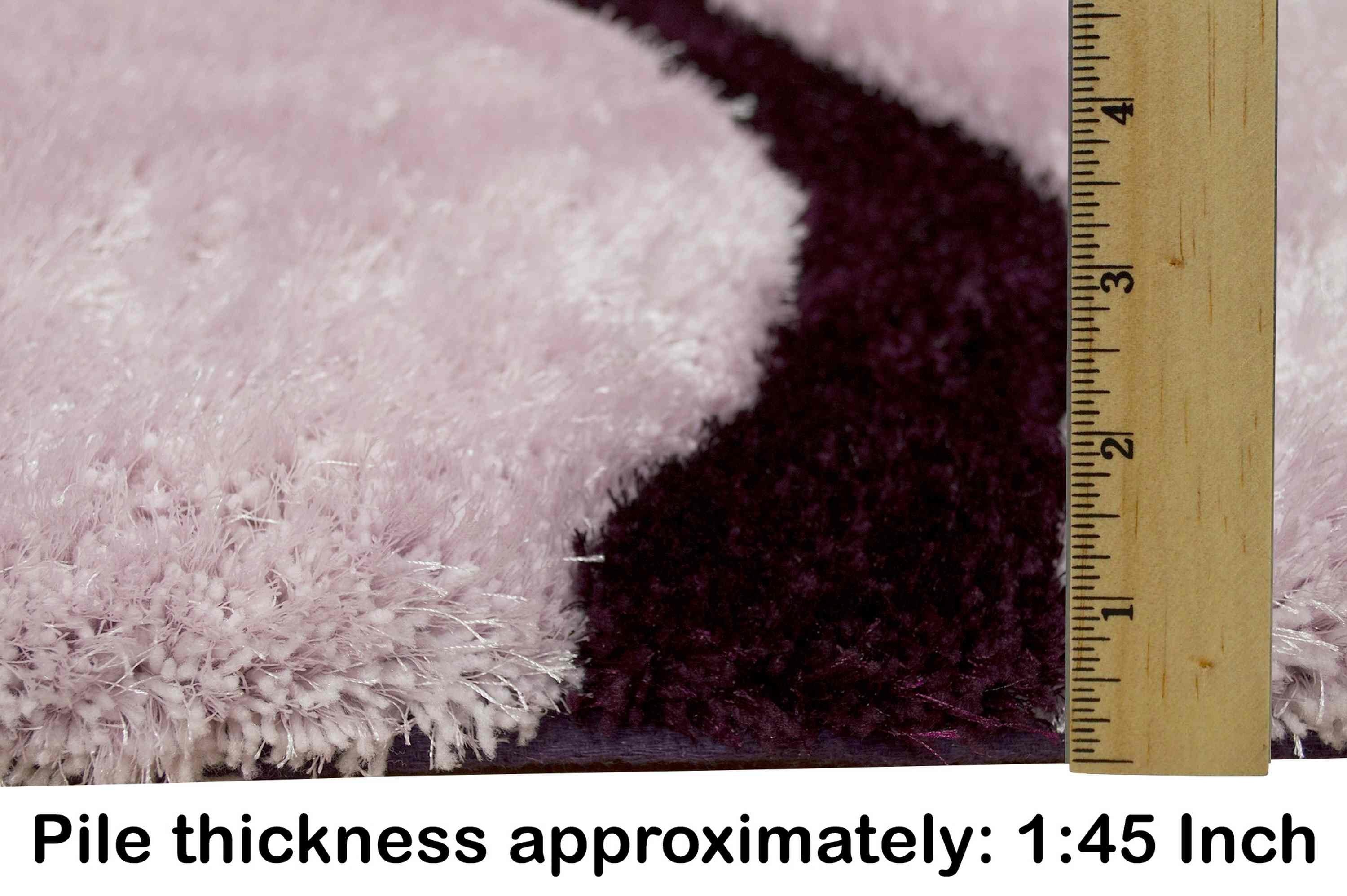 3-D Hand Carved Shaggy Rug #06