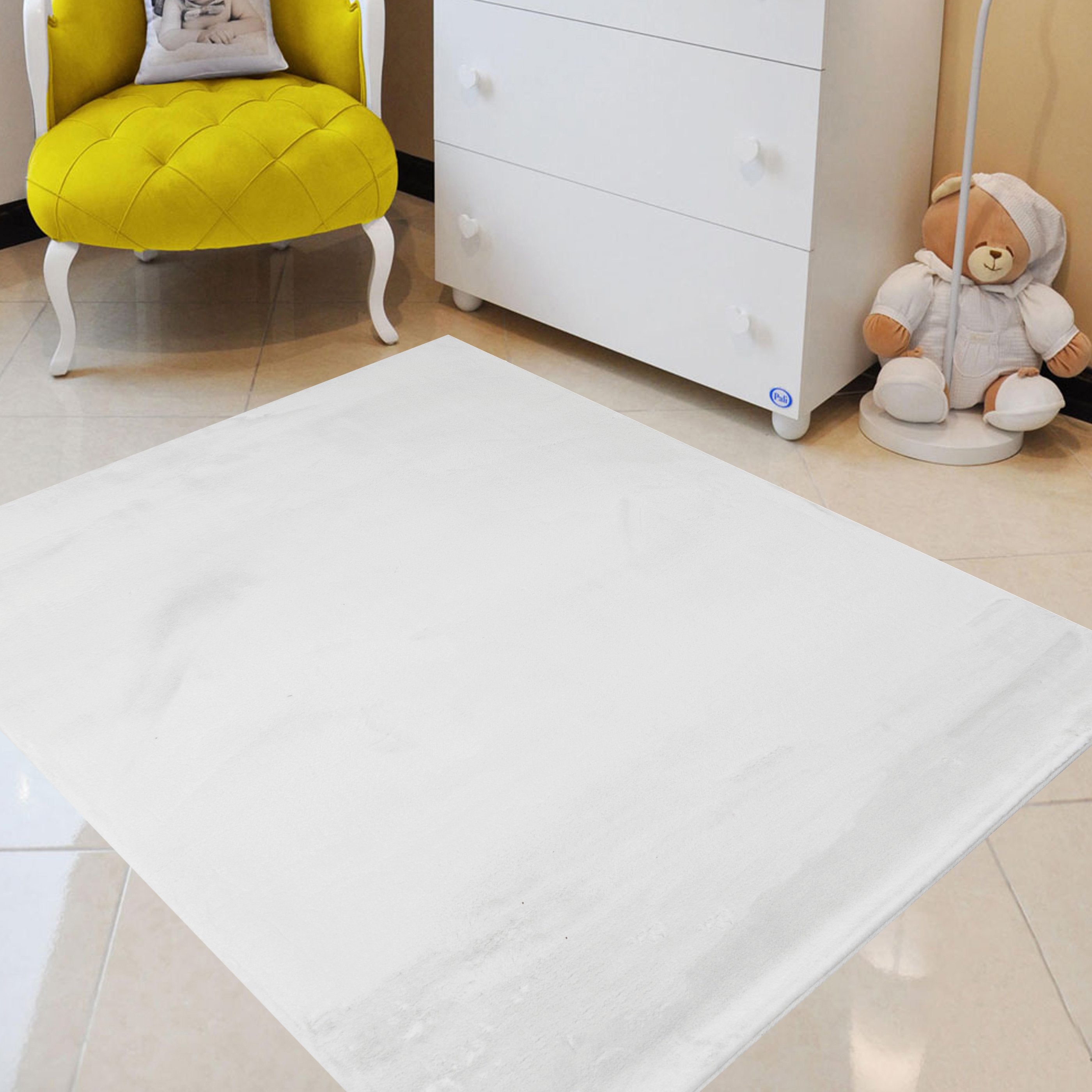 Fur Faux Rug Non-Slip Backing