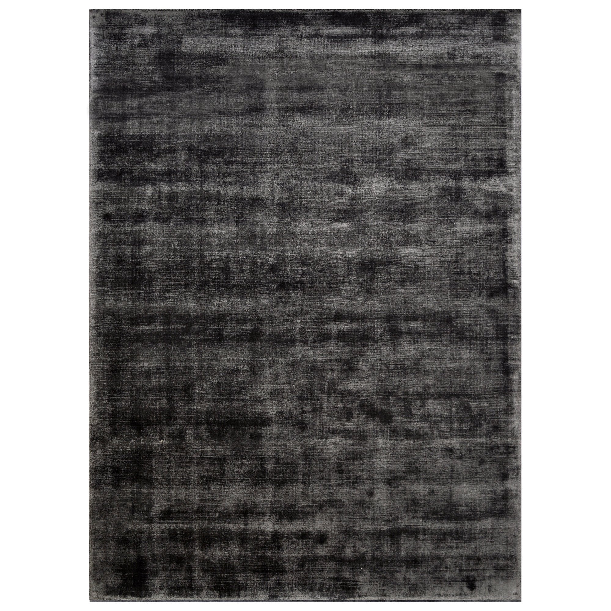 Espresso Color Rugs Viscose Ultra-Soft Hand Knotted in India Rugs for Dining Room