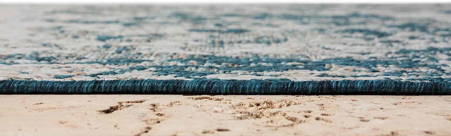 Waterproof Abstract Outdoor Rug - Fade Resistant & Easy Clean