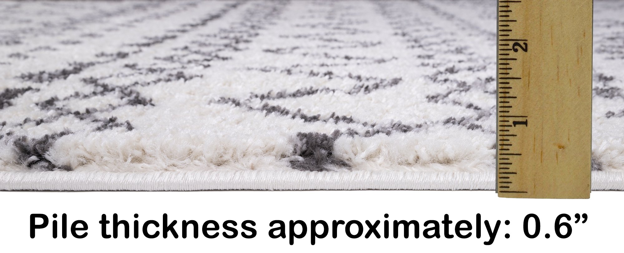 Trellis Moroccan Shaggy Rugs #12