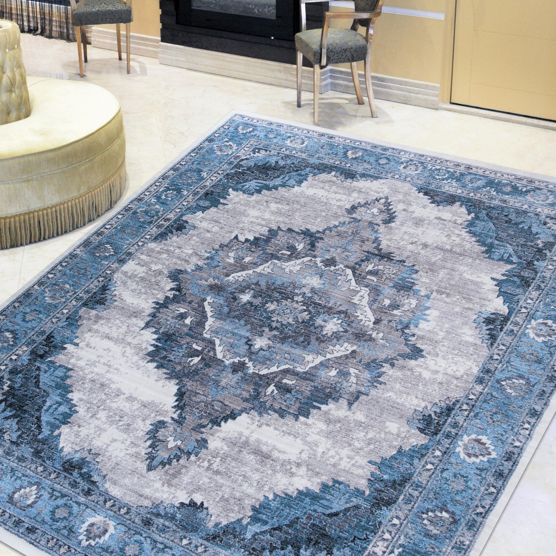 Bohemian Distressed Rug #66