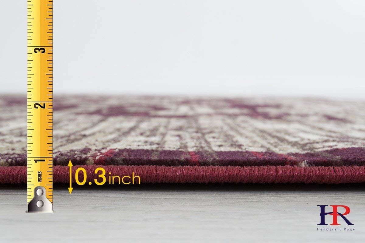 Ziegler Pattern Distressed Rug #91