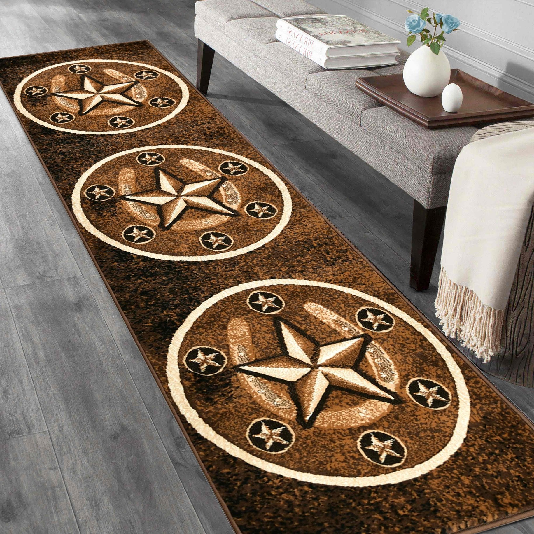 Texas Star Cowboy Area Rug For Livingroom #64