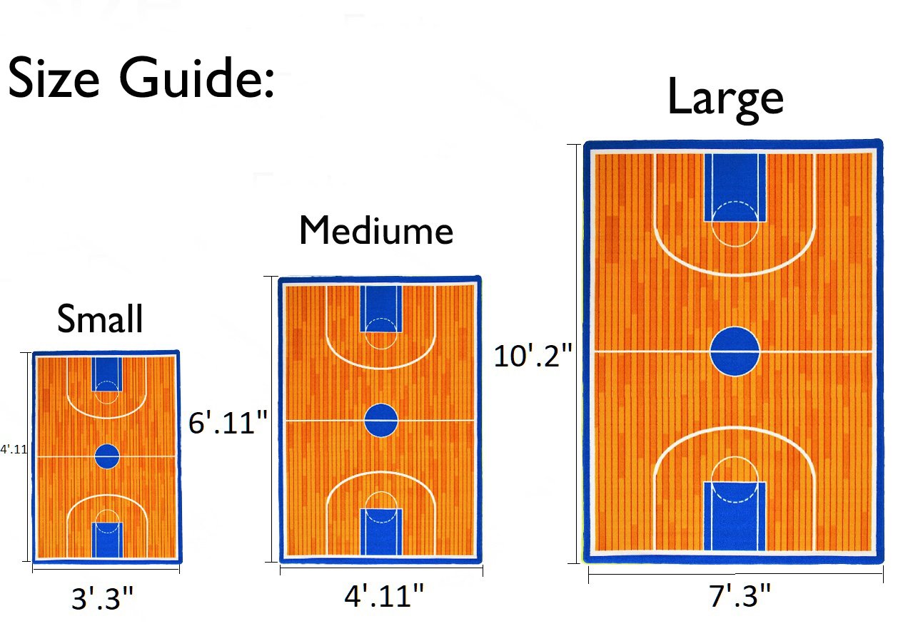 Basketball Court Kids play mat Non-Slip