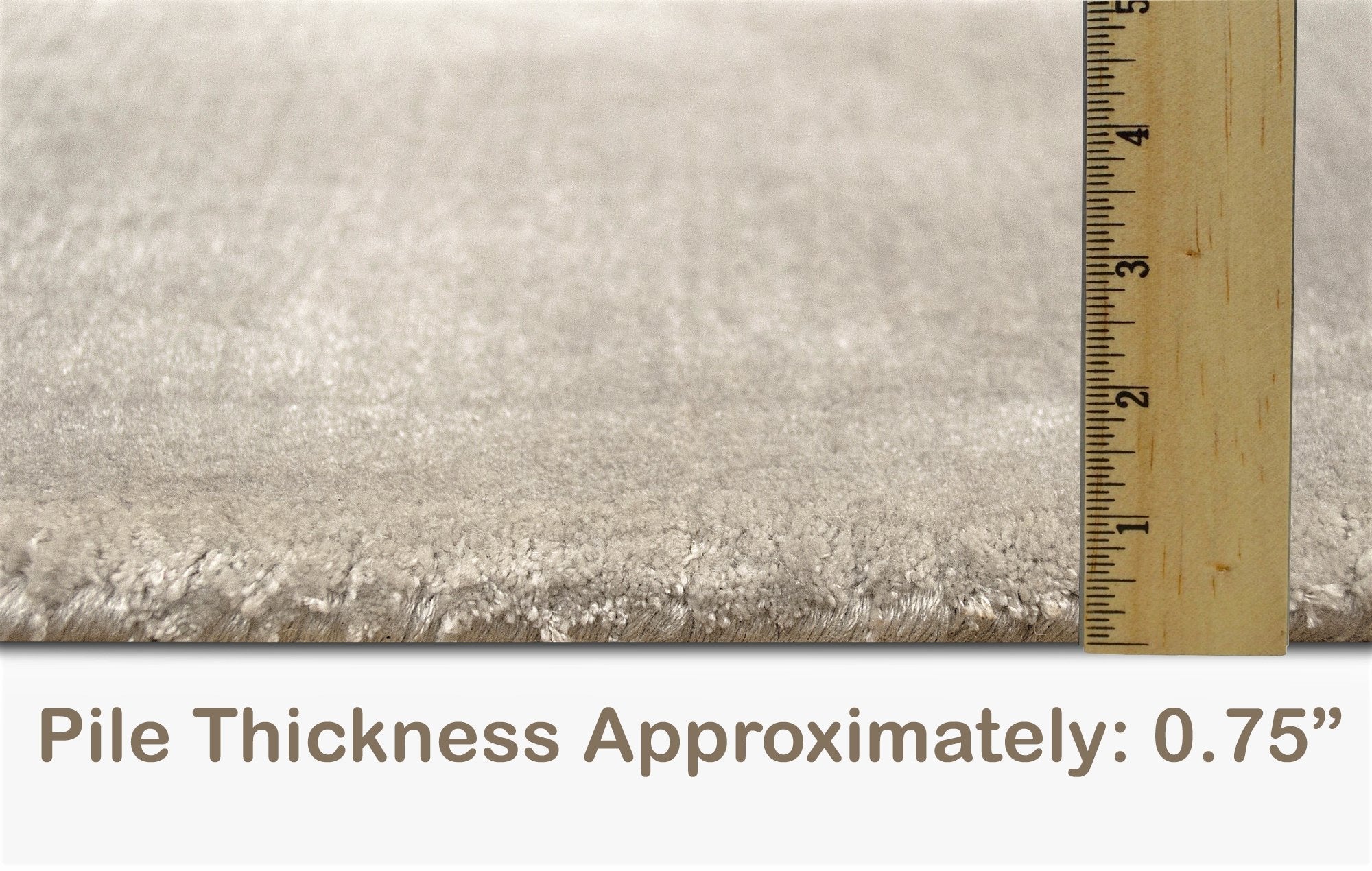 Silver Color Rugs Rugs Viscose Ultra-Soft Hand Knotted in India Rugs for Dining Room