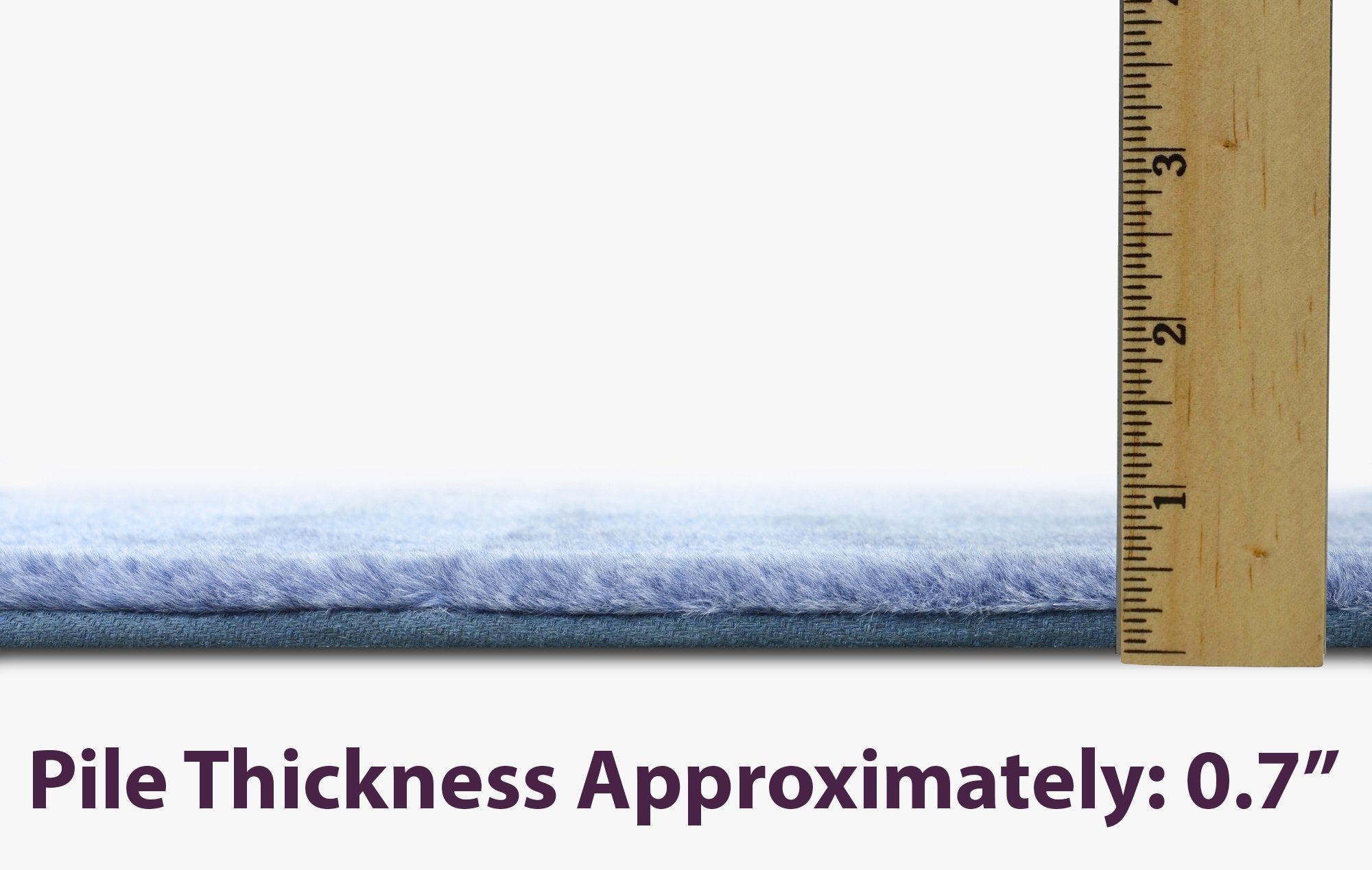 Fur Faux Rug Non-Slip Backing