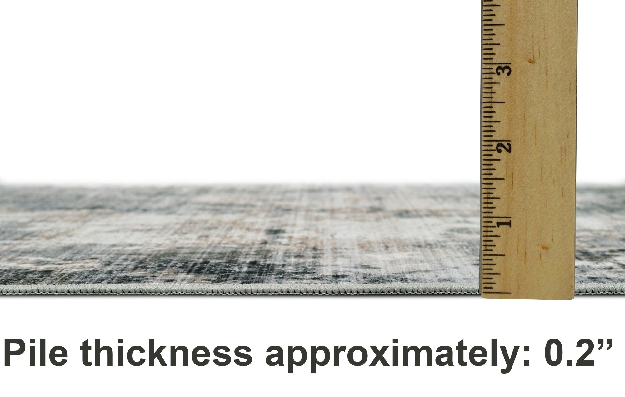 HR Abstract Area Rug - Non-Slip Rubber Backing, Polyester, Flat Texture # 1104