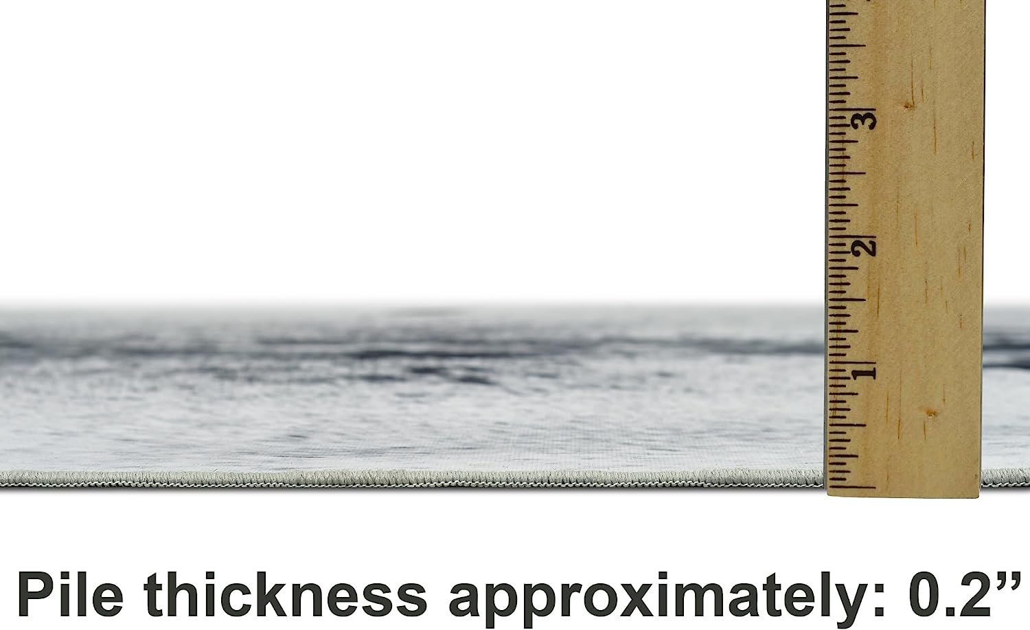 HR Premium Non-Slip Faux Cowhide Black and White Area Rug # 1121