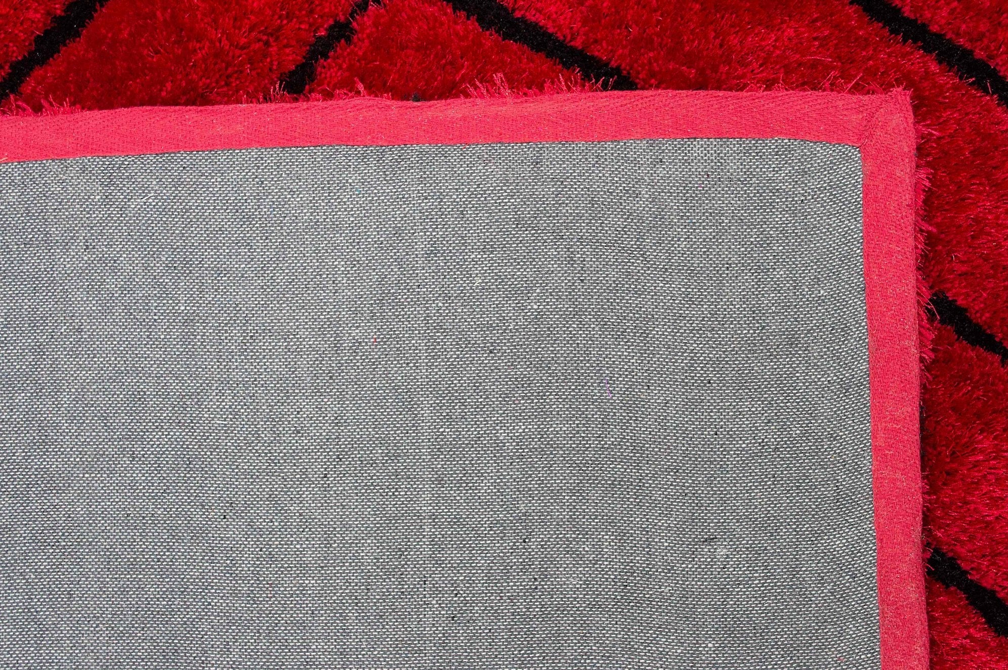 3-D Hand Carved Shaggy Rug - Soft Modern Colors