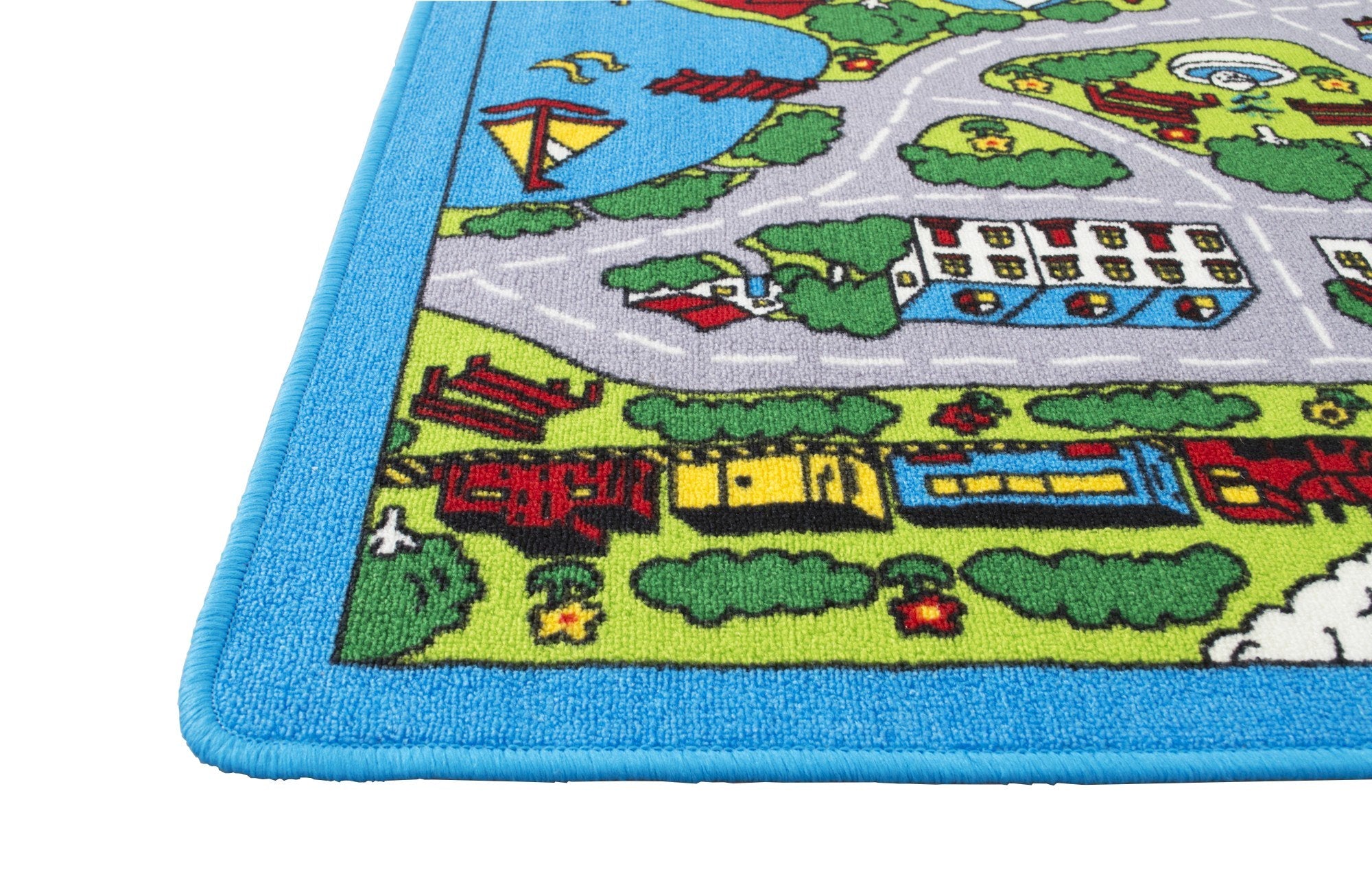 Kids Car Road Rugs City Map Play mat Non-Slip