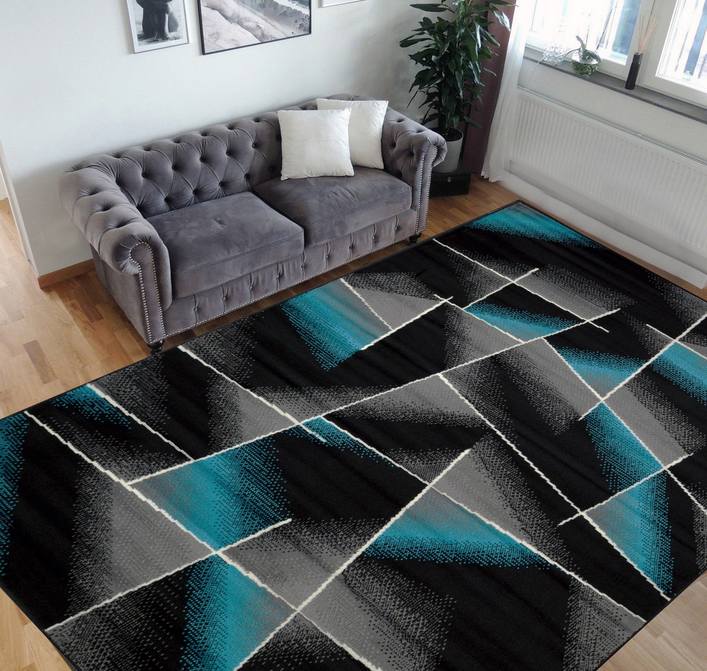 Square Rug Comfy shed Free Stain Resistant 41