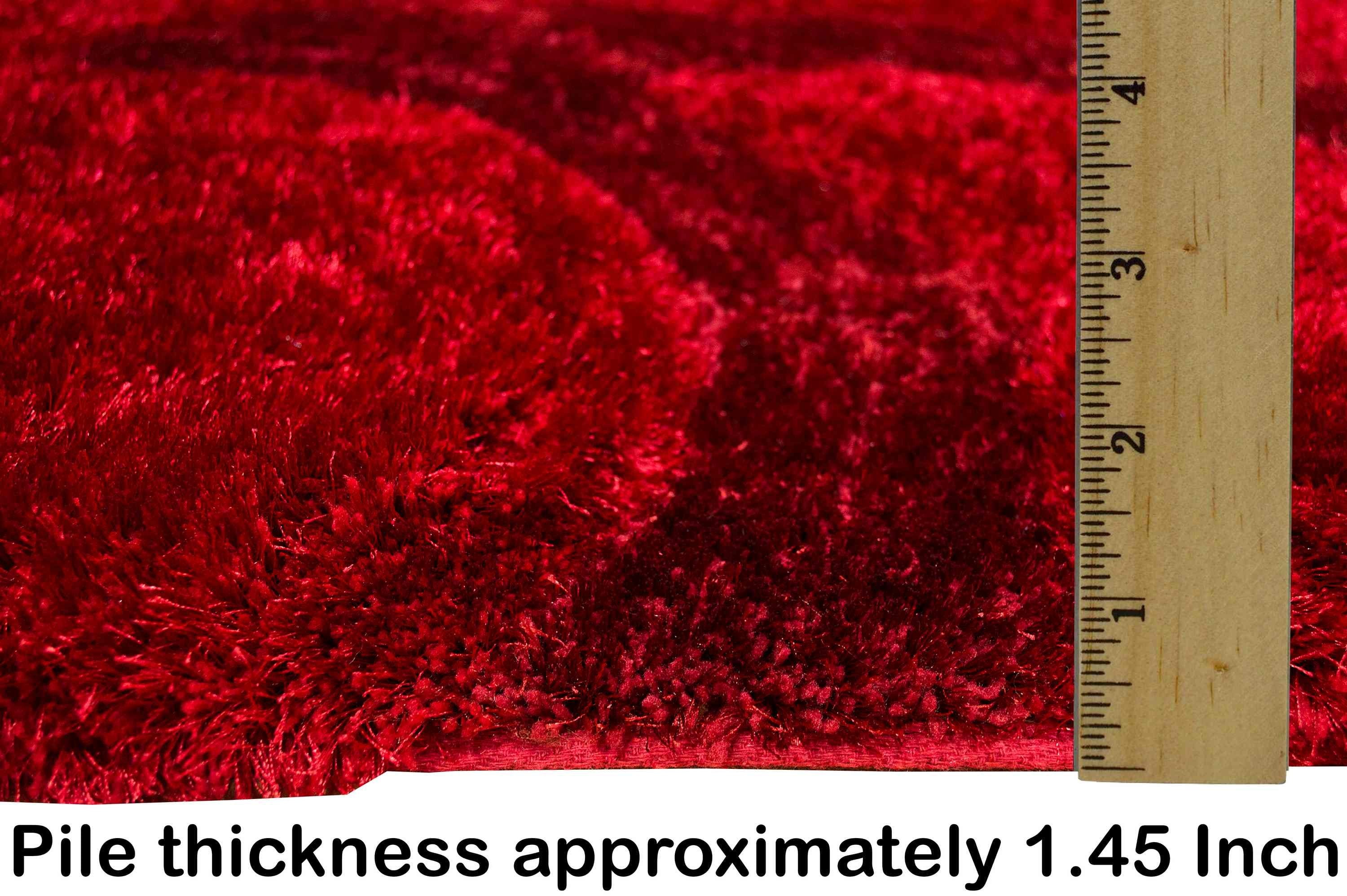 3-D Hand Carved Shaggy Rug #06