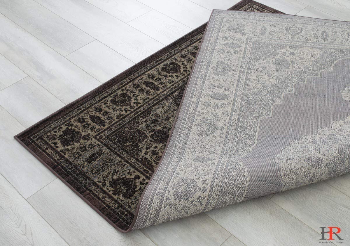 Floral Pattern Distressed Rug #94