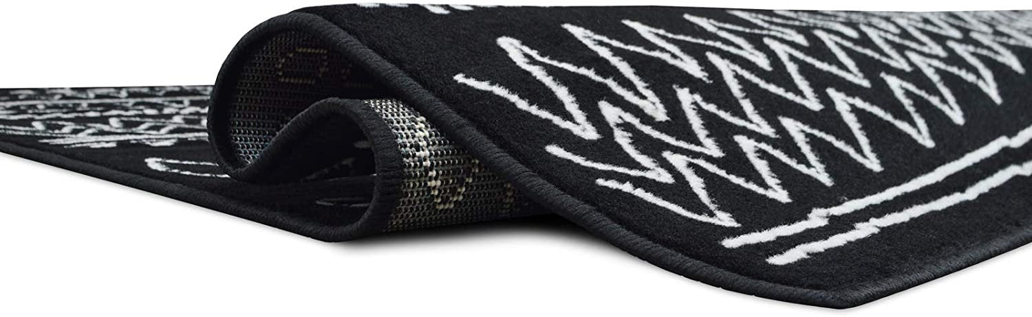 Southwestern Rug for Living Room Antiqued Trellis Black and White Area Rug Boho D????cor Rugs for Bedroom