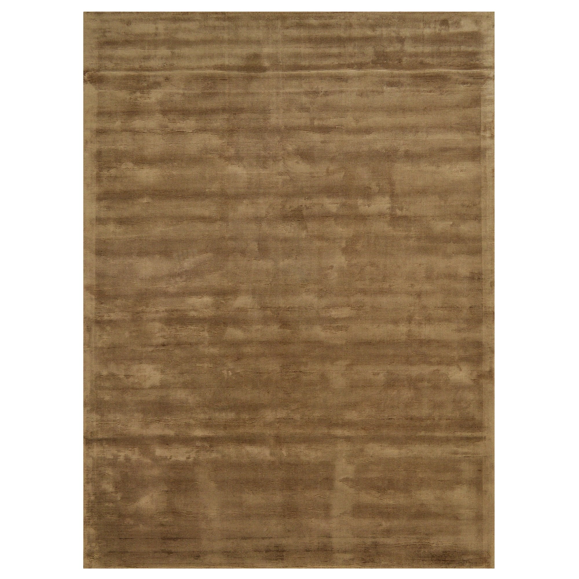 Honey Color Rugs Viscose Ultra-Soft Hand Knotted in India Rugs for Dining Room