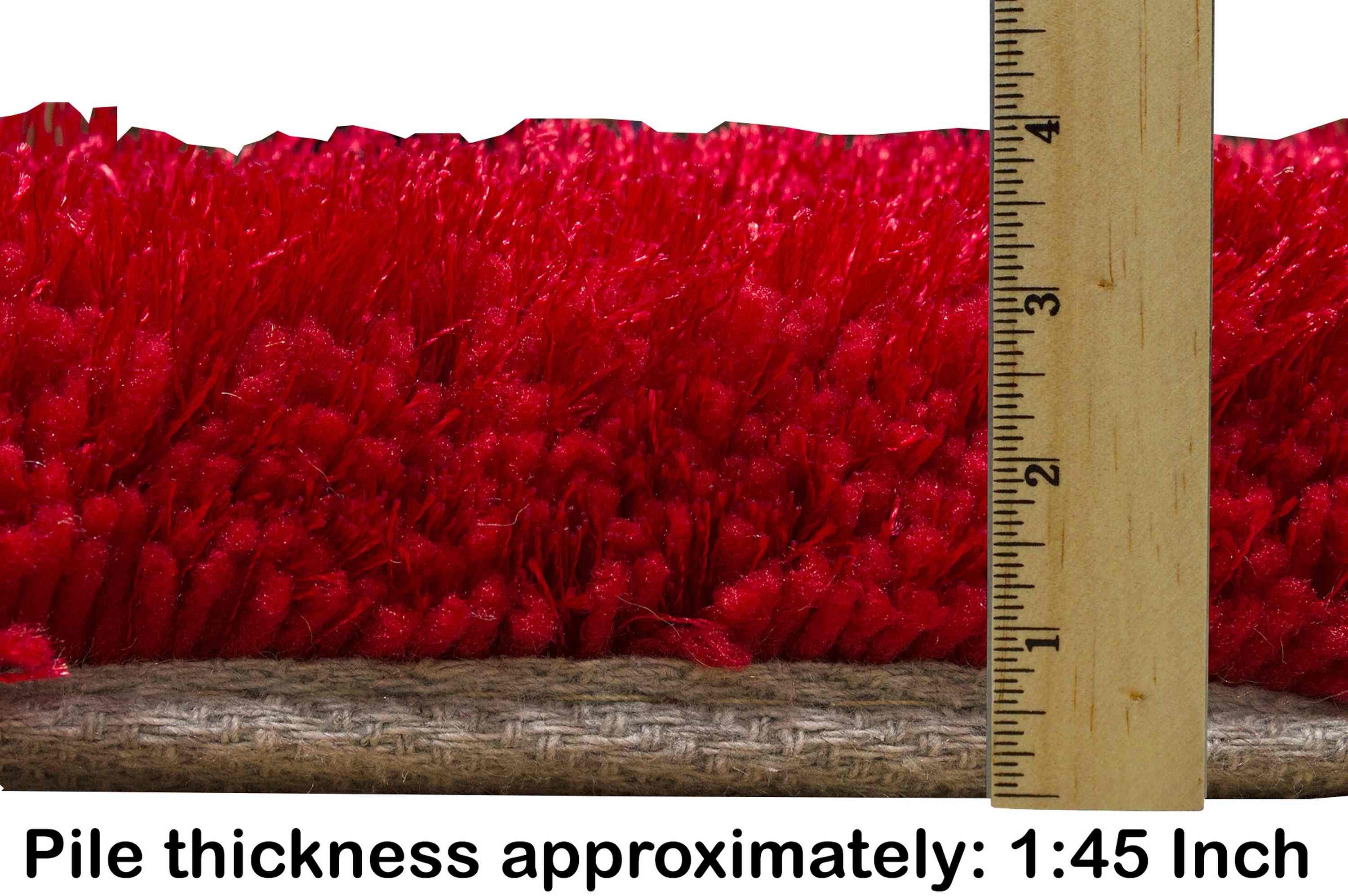 3-D Hand Carved Shaggy Rug #06