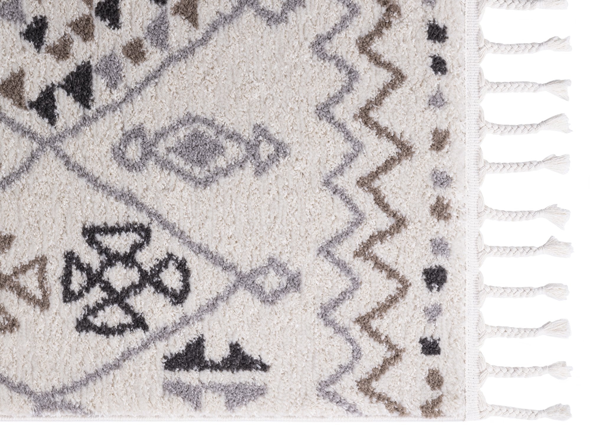 Trellis Moroccan Shaggy Rugs #12
