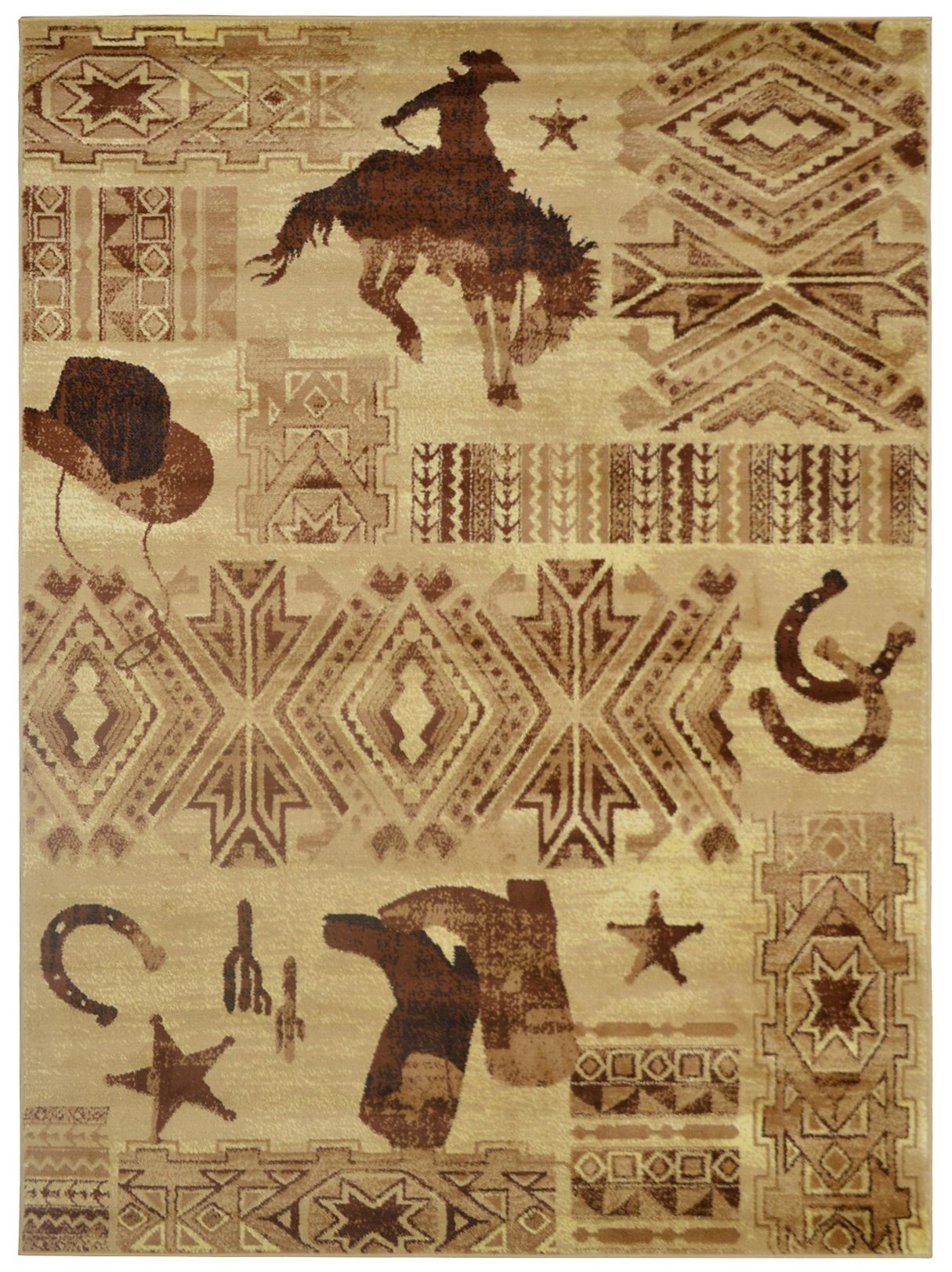 HR Cabin Area Rugs Rustic Cabin Novelty Rugs for Living Room