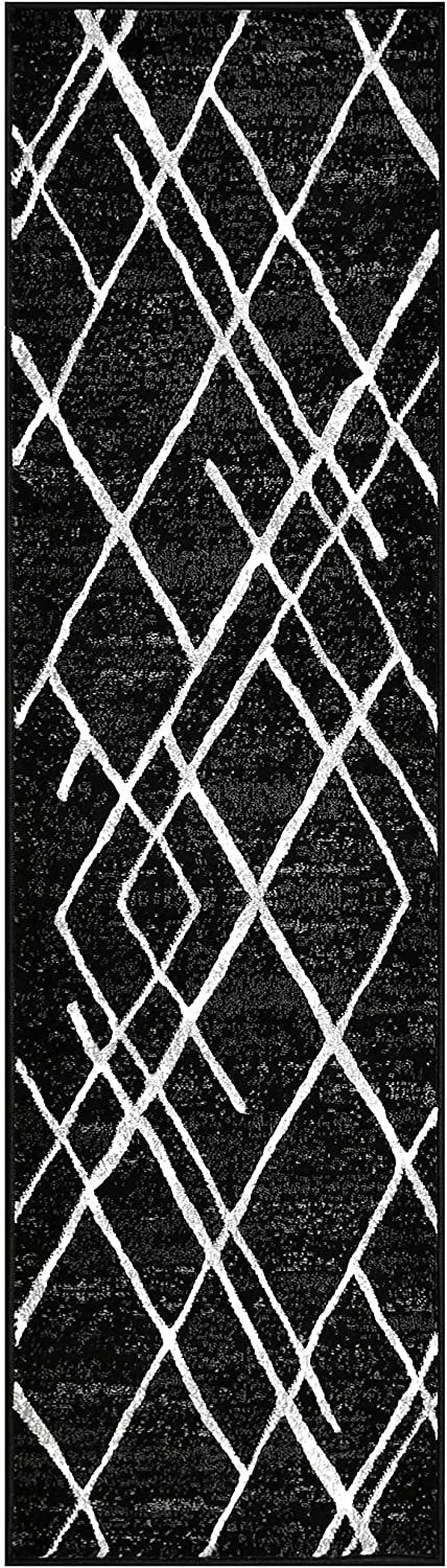 Diamond Pattern Contemporary Abstract Area Rug