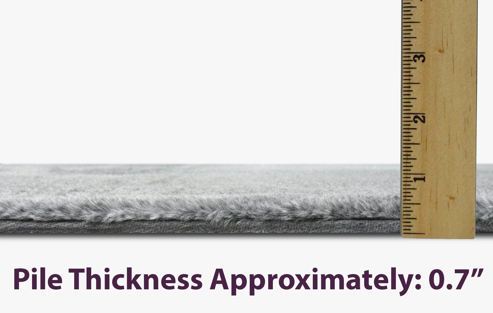 Fur Faux Rug Non-Slip Backing