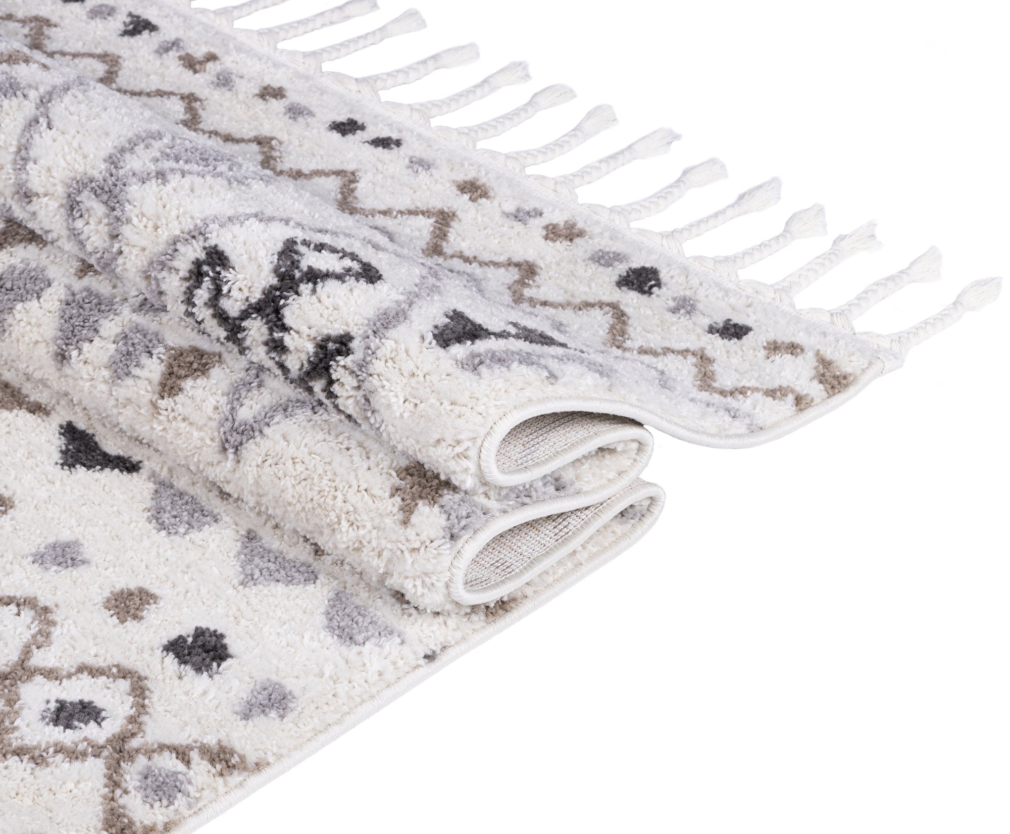 Trellis Moroccan Shaggy Rugs #12