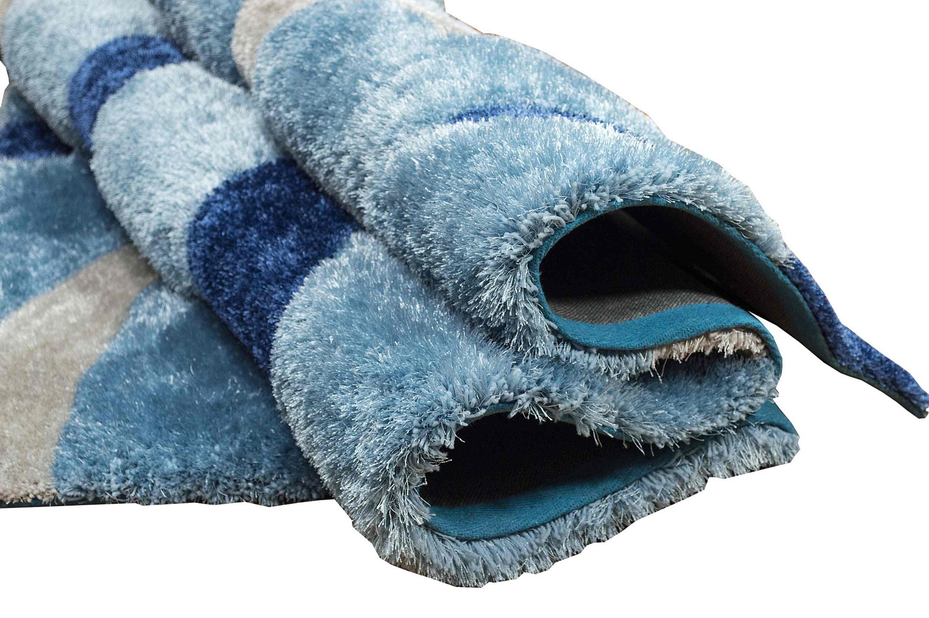 3-D Hand Carved Shaggy Rug #06