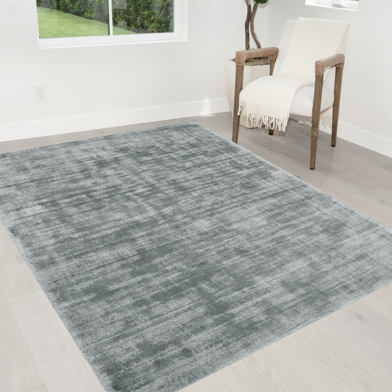 Rugs Tencel Ultra-Soft Hand Knotted in India Rugs Art Collection
