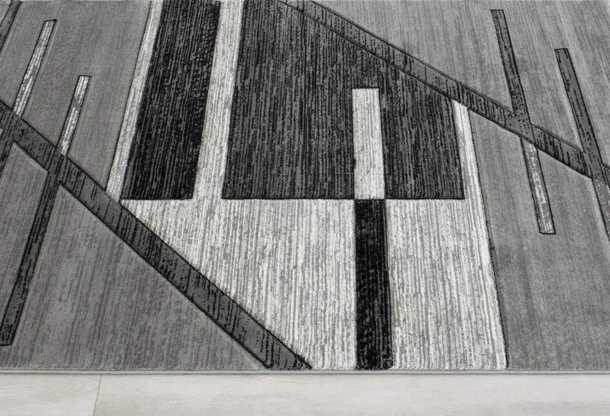 Monochromatic Rug/Linier Design Hand Carved 11