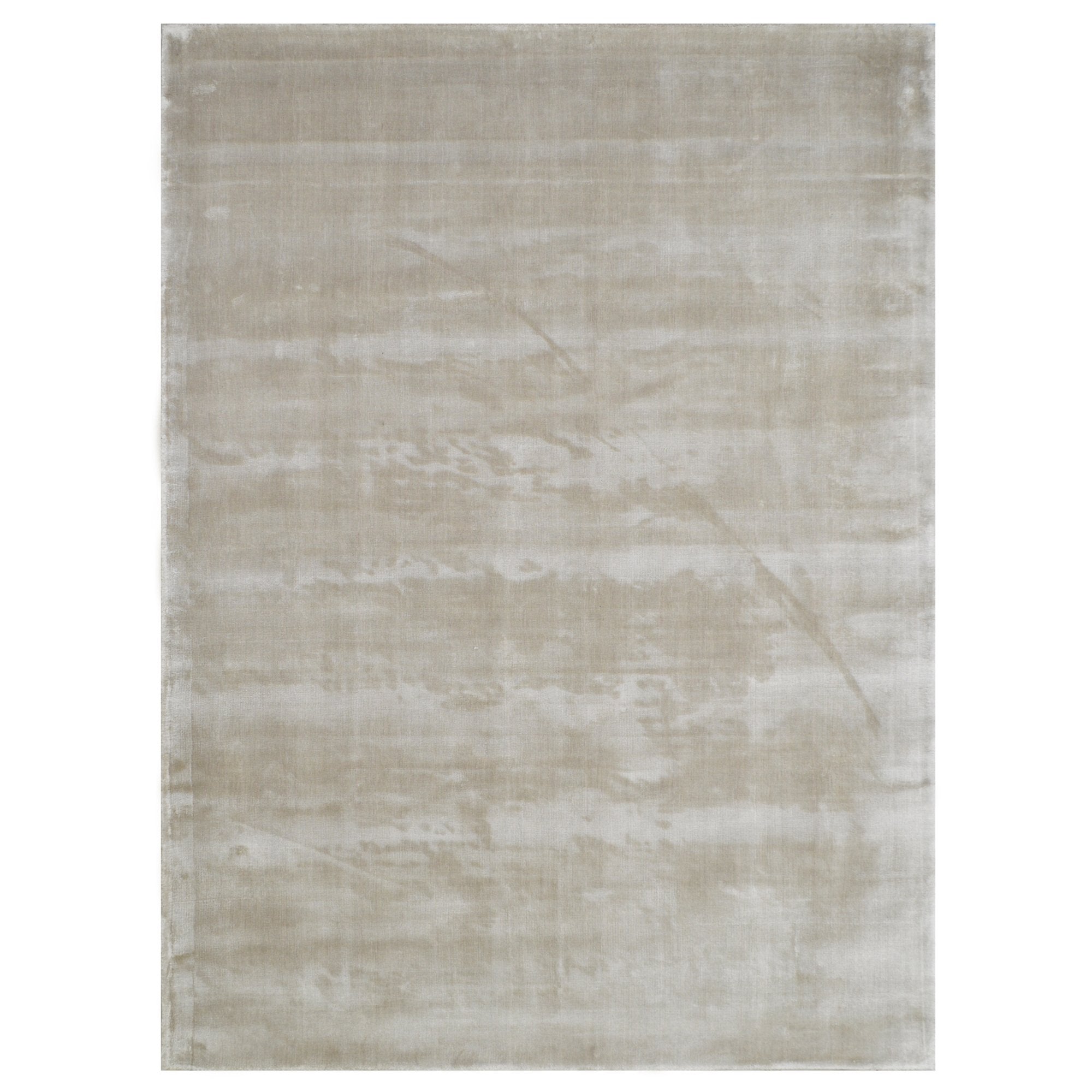 Silver Color Rugs Rugs Viscose Ultra-Soft Hand Knotted in India Rugs for Dining Room