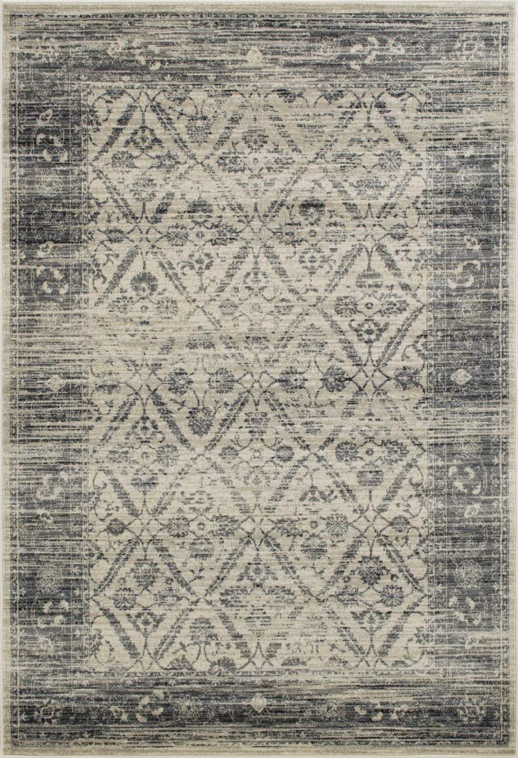 Allover Pattern Distressed Rug #95