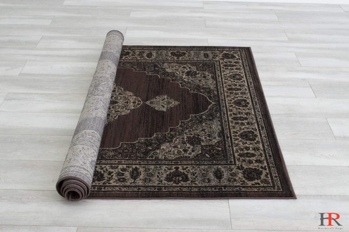 Floral Pattern Distressed Rug #94