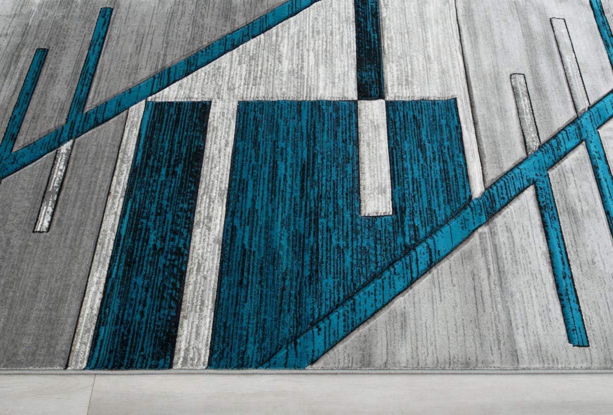 Monochromatic Rug/Linier Design Hand Carved 11