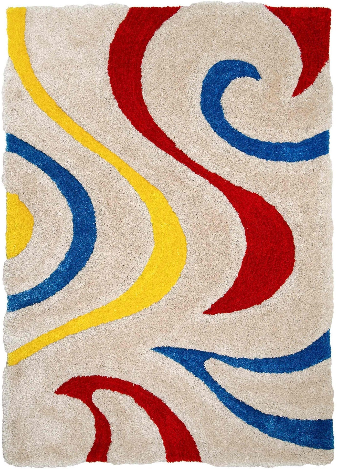 3-D Hand Carved Shaggy Rug #06