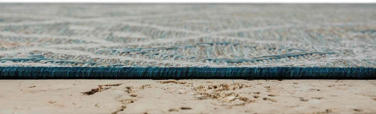 Waterproof Moroccan Outdoor Rug – Diamond Pattern – 5x7 & 8x10 Size