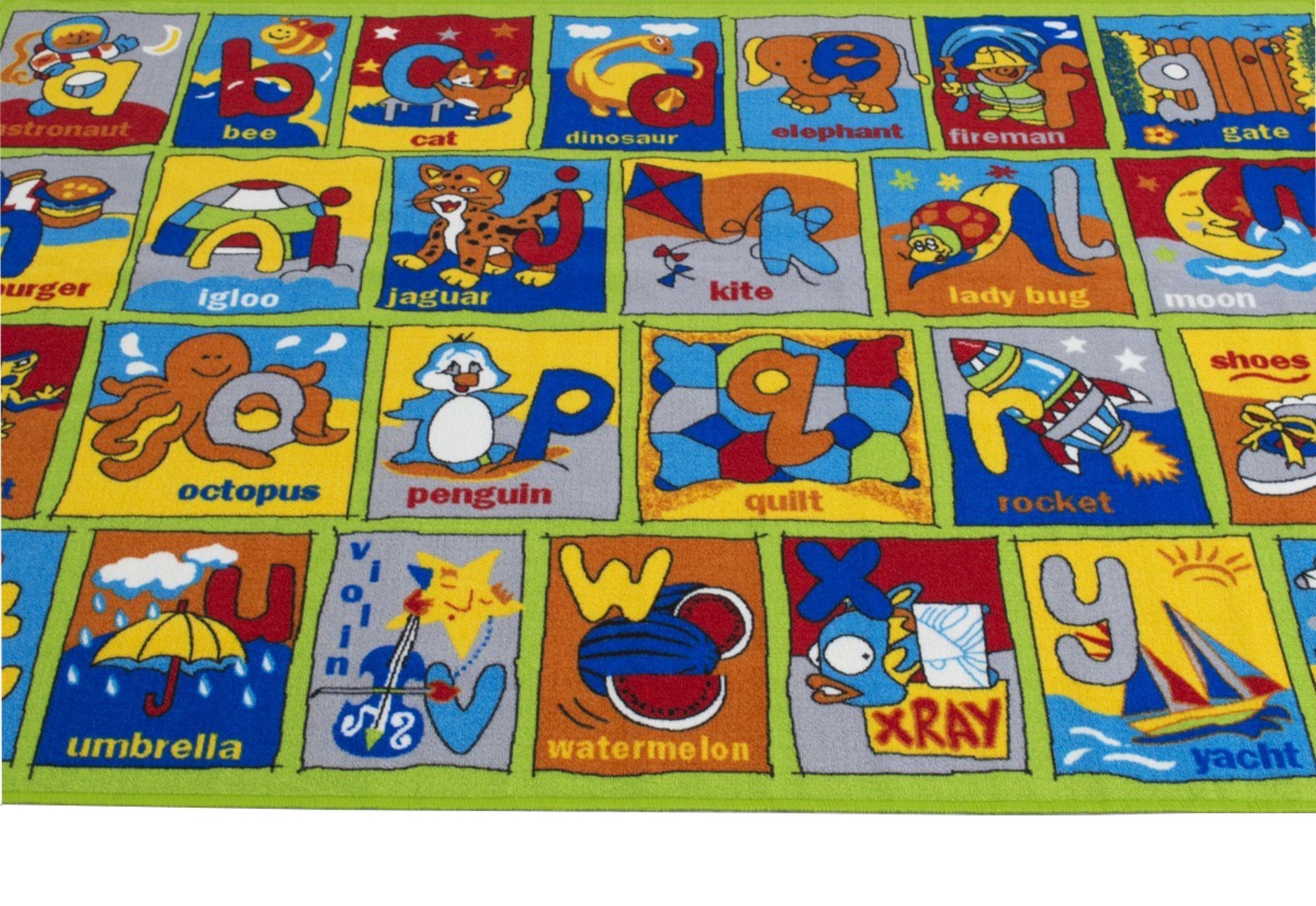 ABC Alphabet Kids Educational Non-Slip Rug
