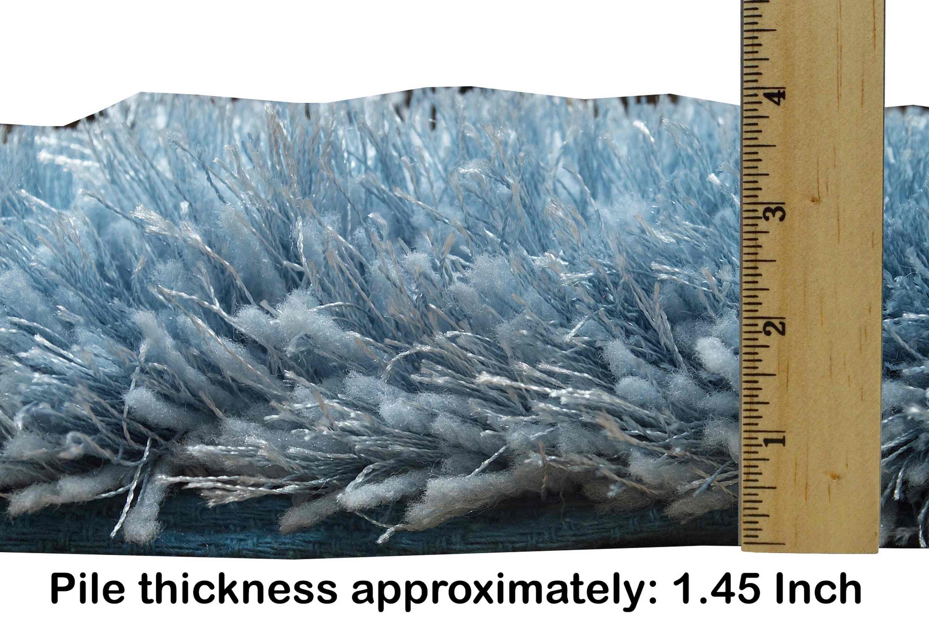 3-D Hand Carved Shaggy Rug #06