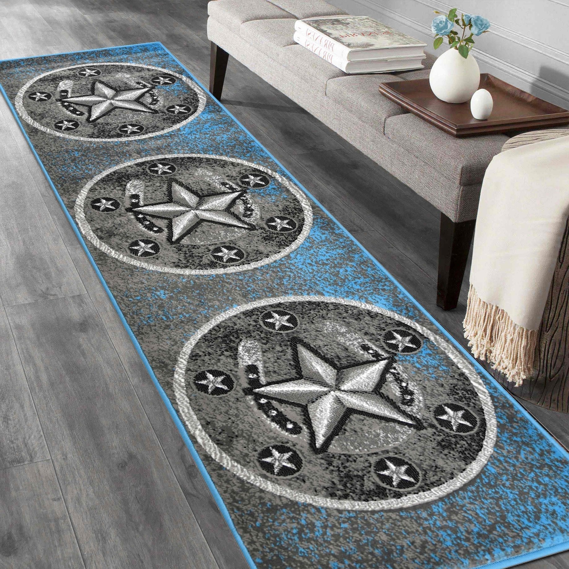 Texas Star Cowboy Area Rug For Livingroom #64