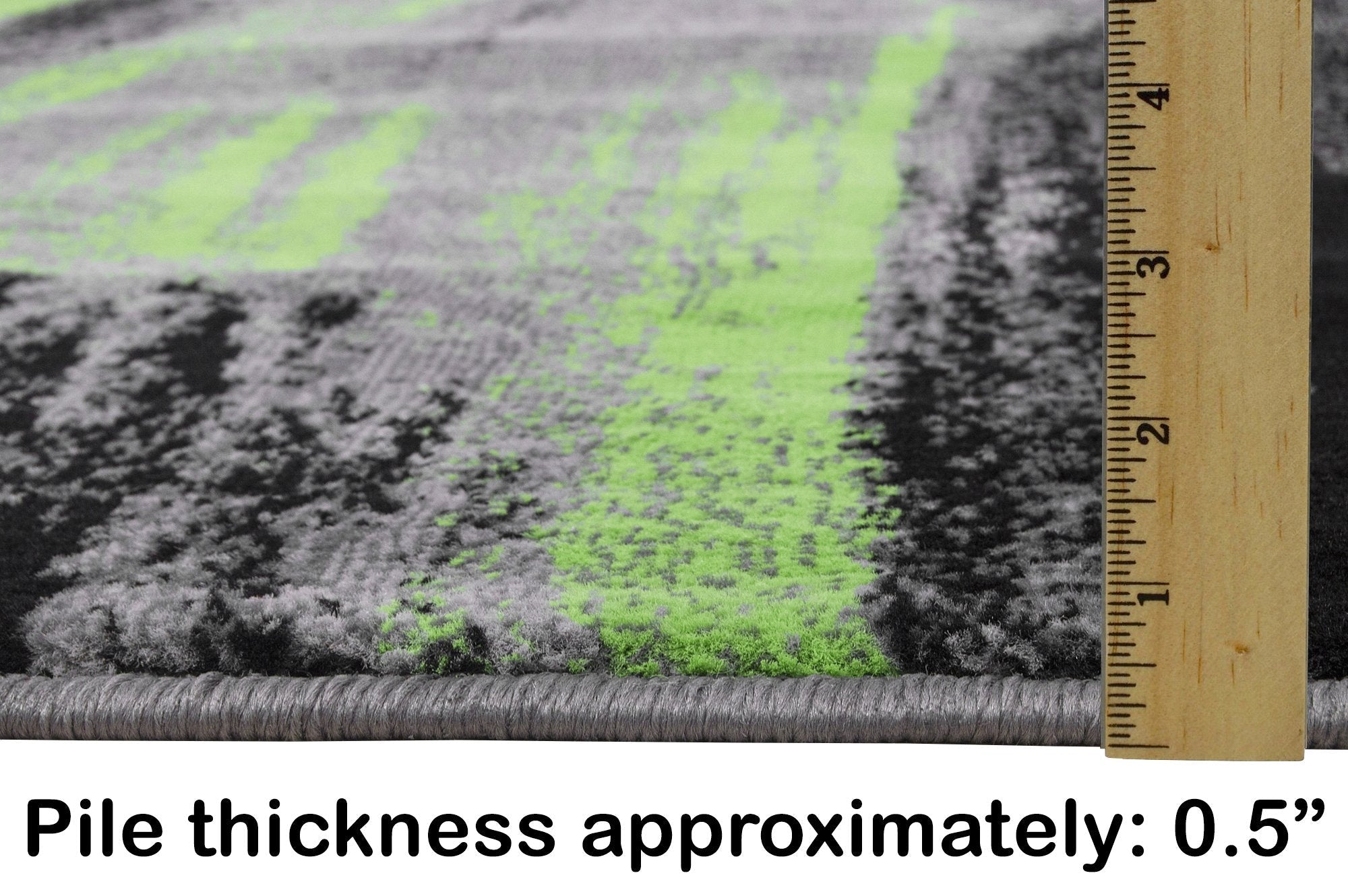 Modern Mixed Brush Color Pattern Area Rug – Various Sizes Available in Gray, Red, Beige, Blue, Lava, Orange, Electric Green, Yellow, Chocolate