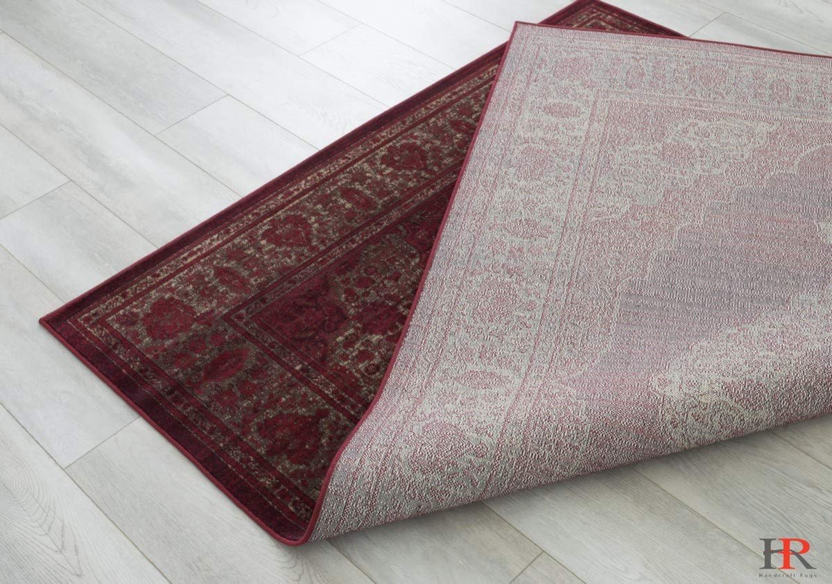 Floral Pattern Distressed Rug #94